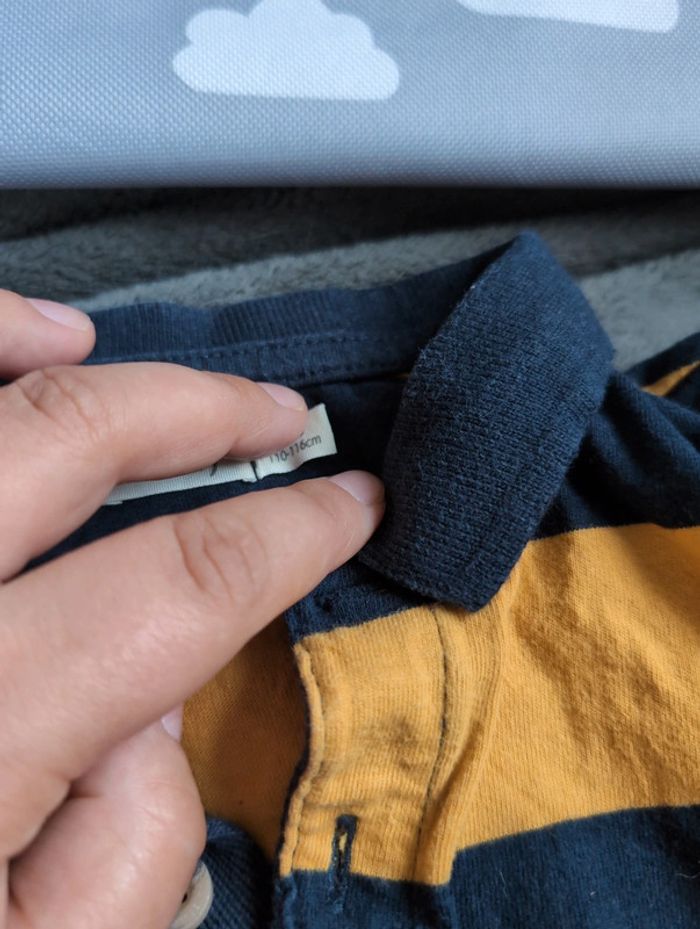 Polo/t shirt manche longue garçon 5/6 ans - photo numéro 2