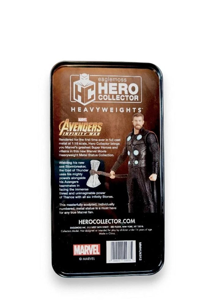 Figurine Hero Collector Eaglemoss Marvel Heavyweights Collection Thor Metal Statue - photo numéro 2