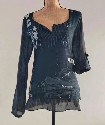 50 € Blouse chemise Cop Copine vintage taille 2 Made in France