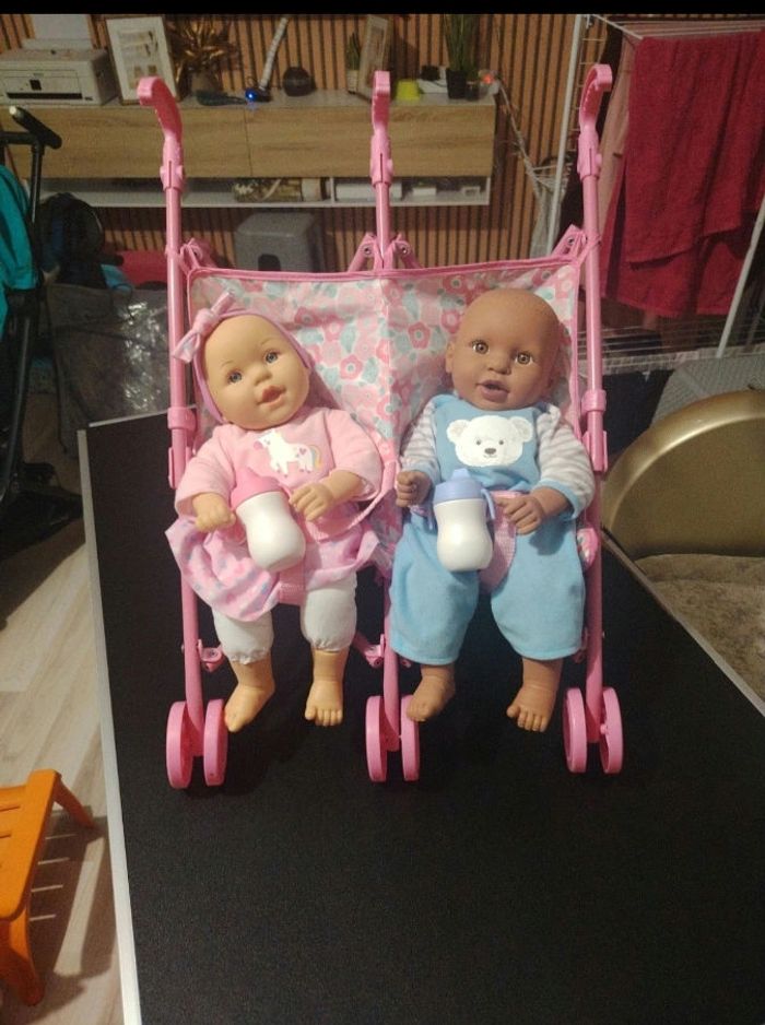 Poussette poupée double - photo numéro 2