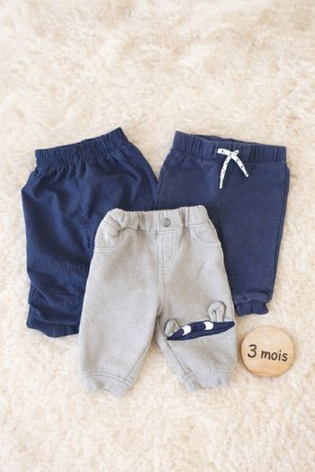 Lot 3 pantalons bébé 3 mois – C&A / Du Pareil au Même