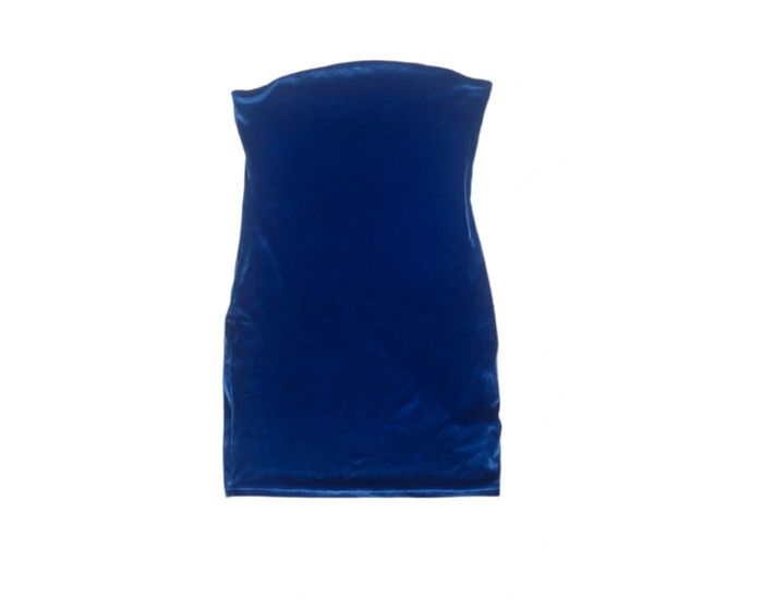 Robe bustier bleu nuit effet velours | Pimkie | L