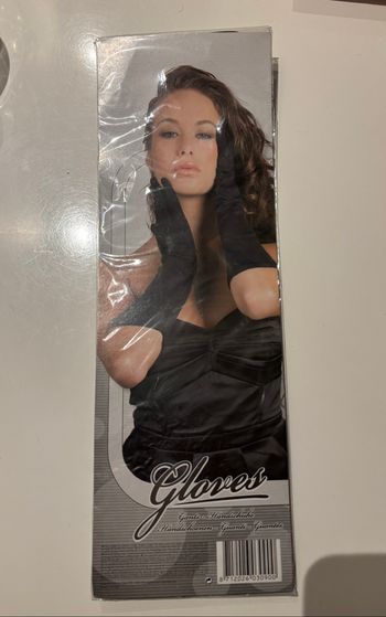 Déguisement Halloween gants noirs femme