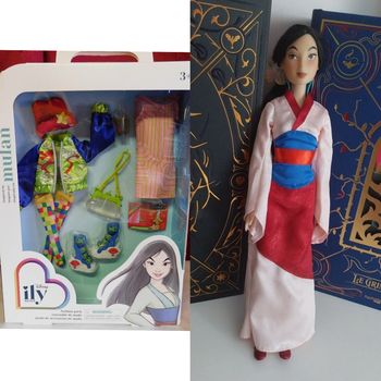 Poupée Mulan kimono rose Disney Store Classique Disney Mulan + Disney ily 4EVER Fashion Pack Inspired by Mulan