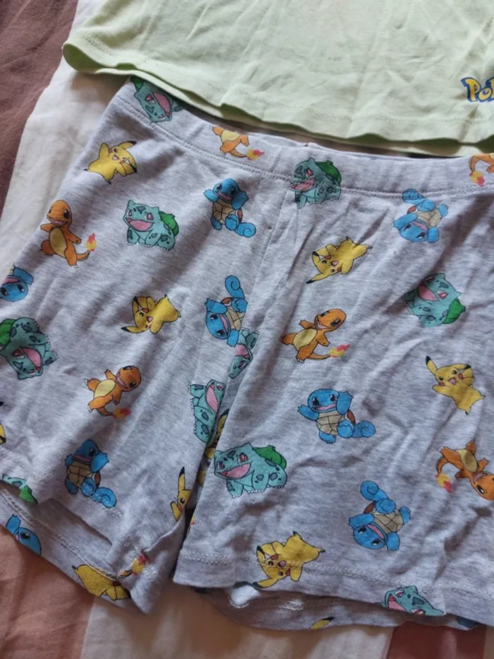 Pyjama short pokémon 122/128cm - photo numéro 2