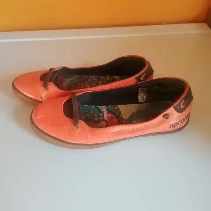 🌸Ballerines plates oranges Taille 36 "Rip curl" 🌸 - photo numéro 3