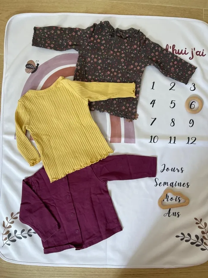 Lot de 3 pulls bébé fille – Primark – Taille 6 mois - photo numéro 2