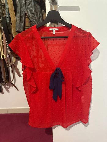 Haut rouge et bleu marine Teddy smith 38