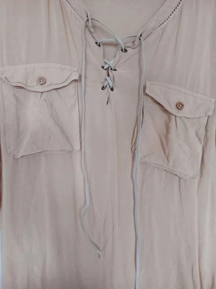 Blouse beige - Kaporal - S/36 - photo numéro 4