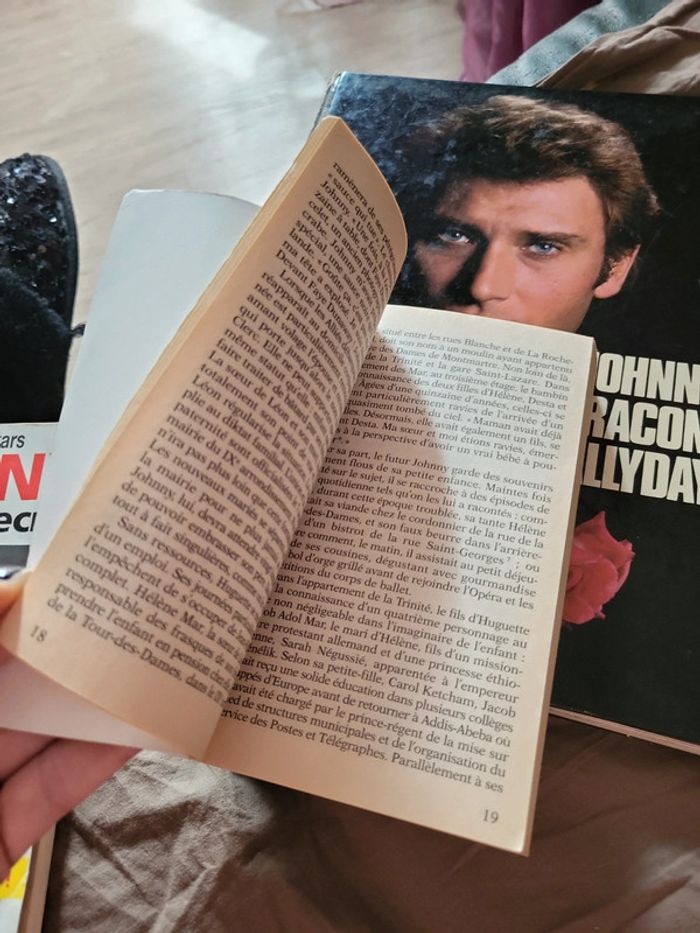 Lot 3 livres johnny hallyday - photo numéro 8