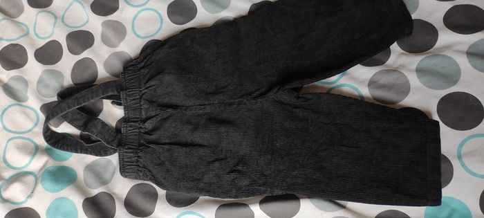 Salopette velours côtelé noir - photo numéro 3