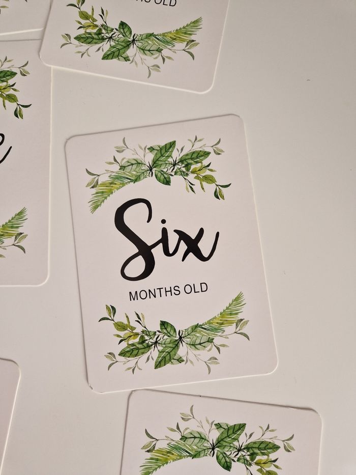 Lot des 12 cartes première année naissance bébé - photo numéro 7