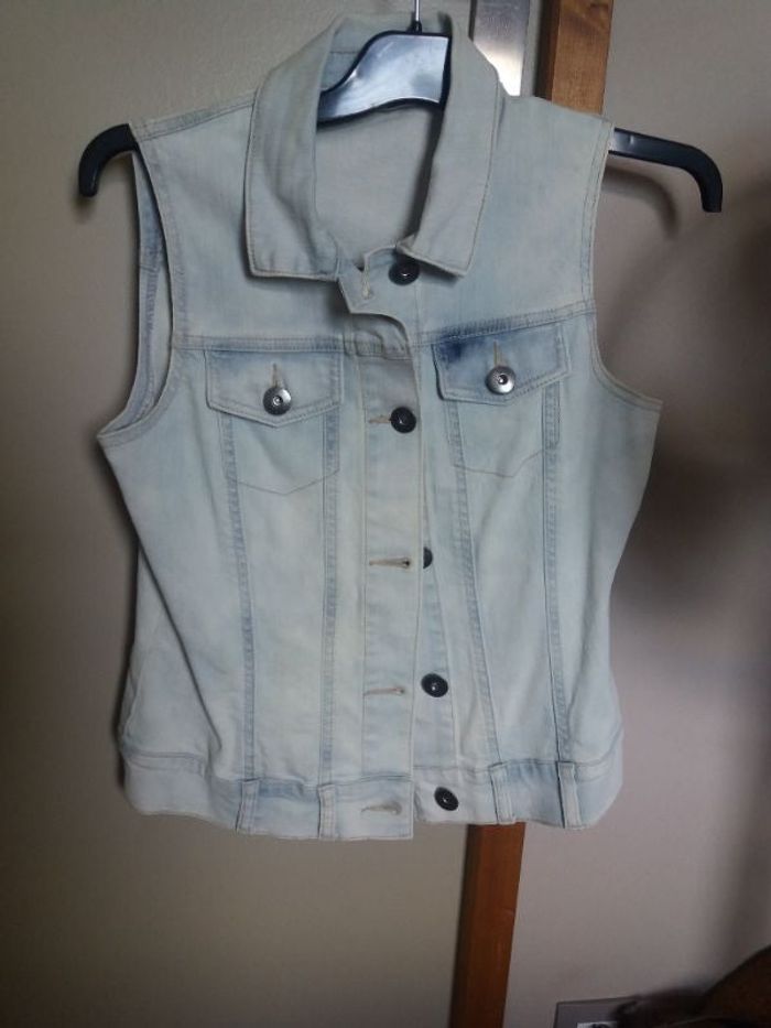 Veste en jean sans manche