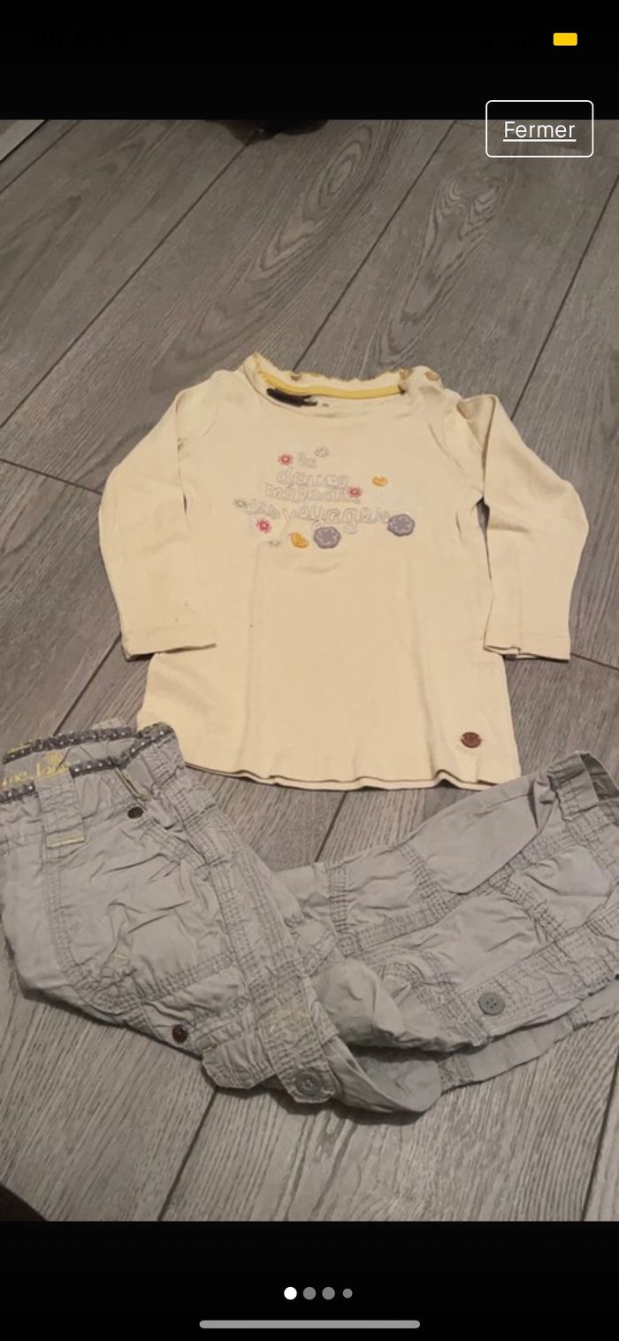 Magnifique Ensemble Pantalon + tee-shirt 2 ans