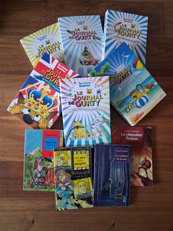 Lot de 10 romans enfants dont 6 du Journal de Gurty