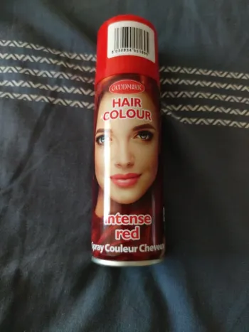Spray couleur cheveux rouge