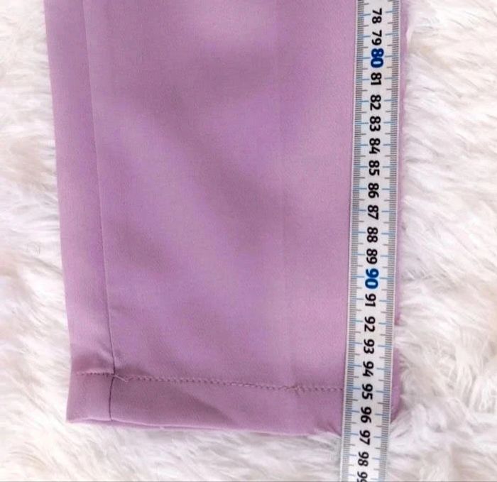 Pantalon Costume Taille Haute Pour Femme. Couleur Lila. Taille XS - photo numéro 8