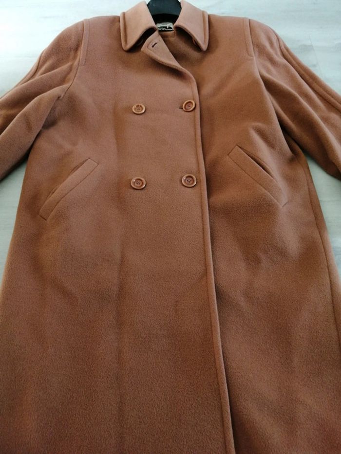 Manteau long laine et angora - photo numéro 2