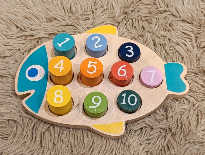 Jeux en bois poissons