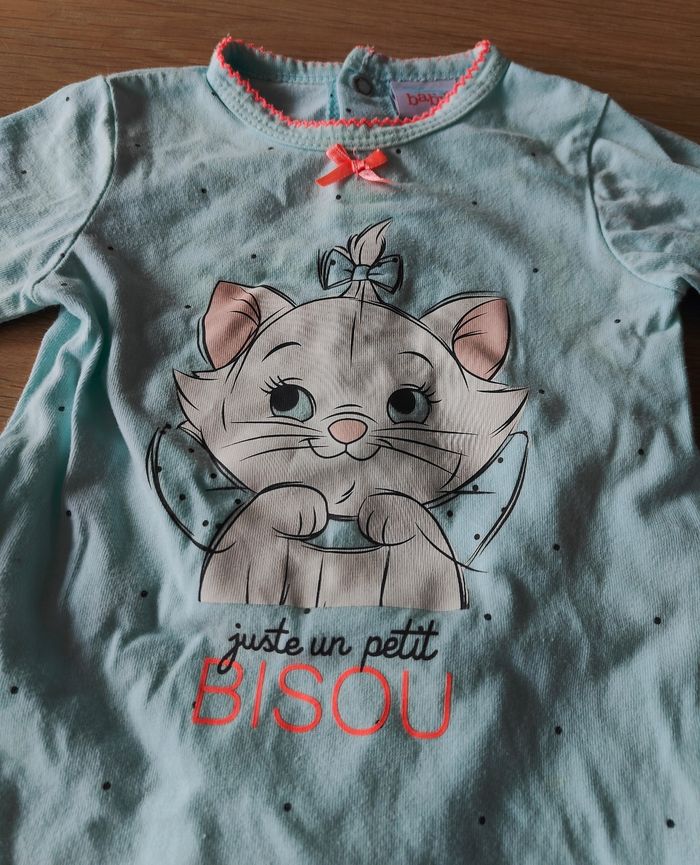 Pyjama filme Disney Marie Aristochats taille 6 mois - photo numéro 3
