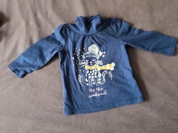 T shirt col roulé - photo numéro 2