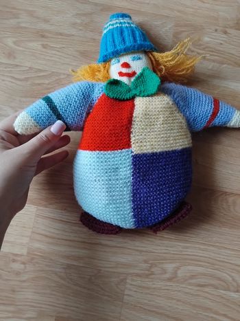 Peluche clowns en laine souple