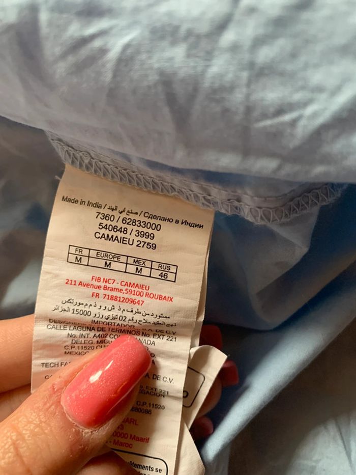 Chemise bleu ciel - photo numéro 3