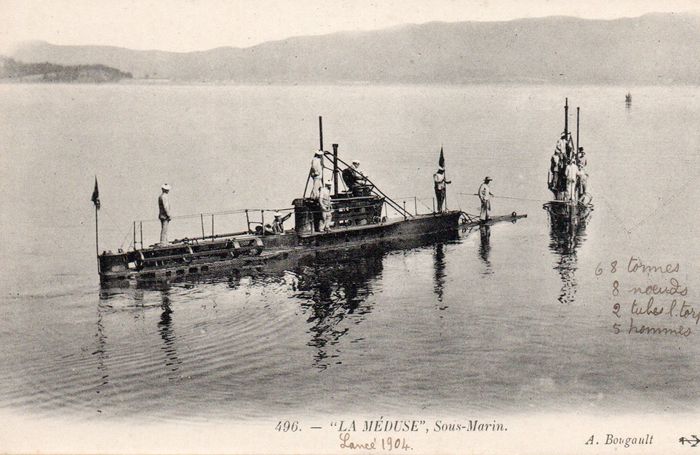CPA - MARINE DE GUERRE - "LA MEDUSE ' Sous - Marin - N°6035 - photo numéro 1