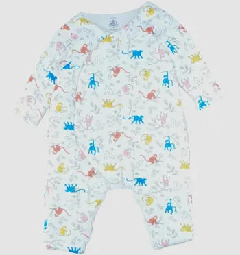 Combinaison 6 mois en coton bio Petit Bateau