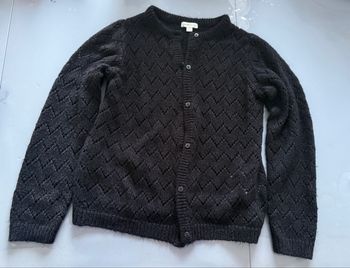 Beau cardigan gilet fille T 10 ans Vert Baudet couleur noir  Très bon état
