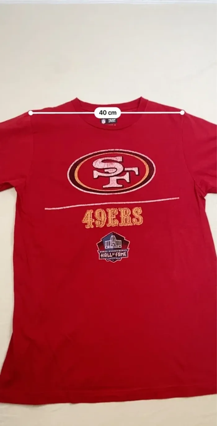 T-shirt imprimé sport USA, homme, été, NFL, rouge , M, SF - photo numéro 7