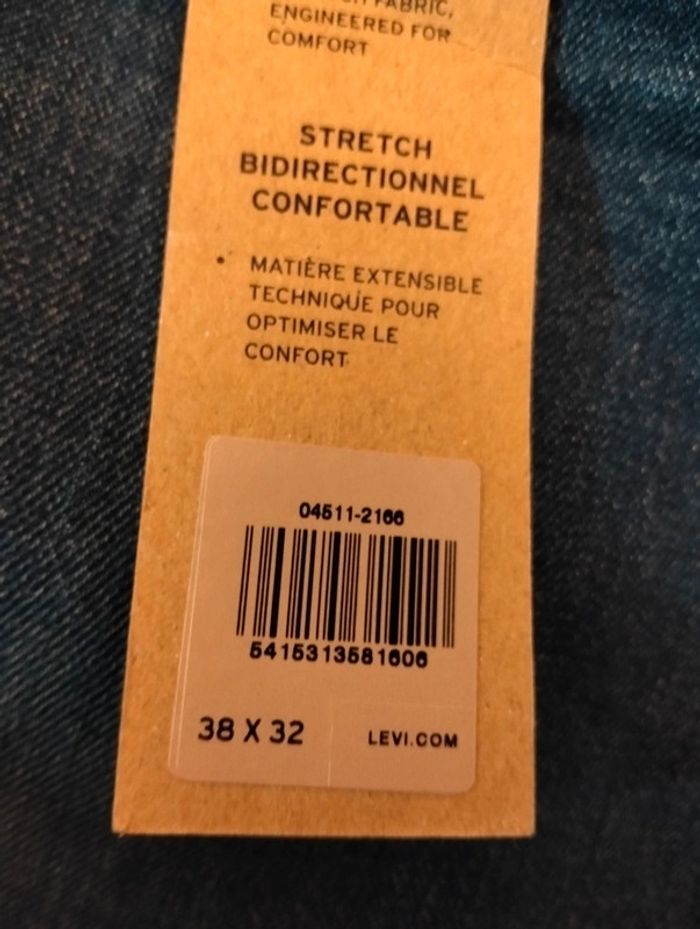 Neuf et etiqueté jean slim bleu 511 Levi's W38 L32 - photo numéro 8