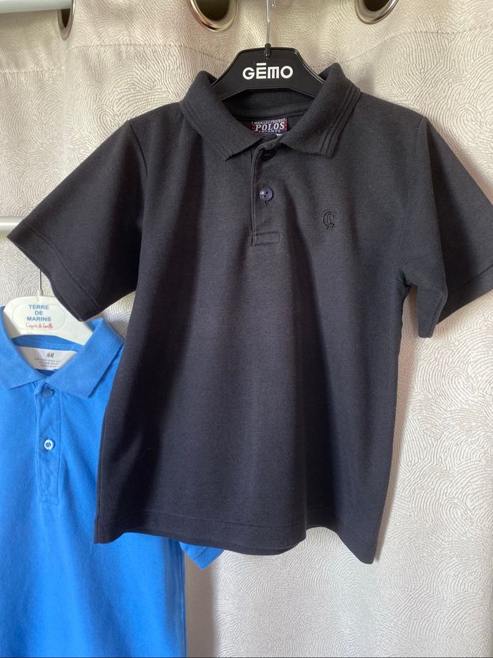 2 t-shirt polos mailles piquées 5 ans H&M - photo numéro 7