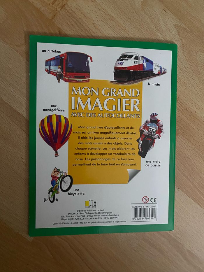 Mon grand imagier avec autocollant - photo numéro 2
