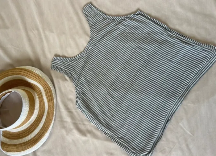 Débardeur nitya taille xl gris blanc - photo numéro 2