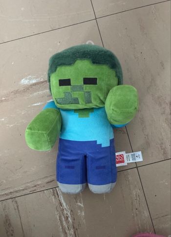 Peluche zombie minecraft 