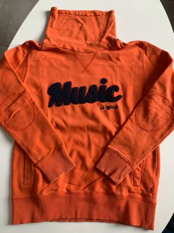 Sweat orange Okaidi taille 10 ans