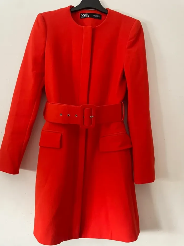 Zara robe veste blazer tailleur ceinturée taille XS - photo numéro 6