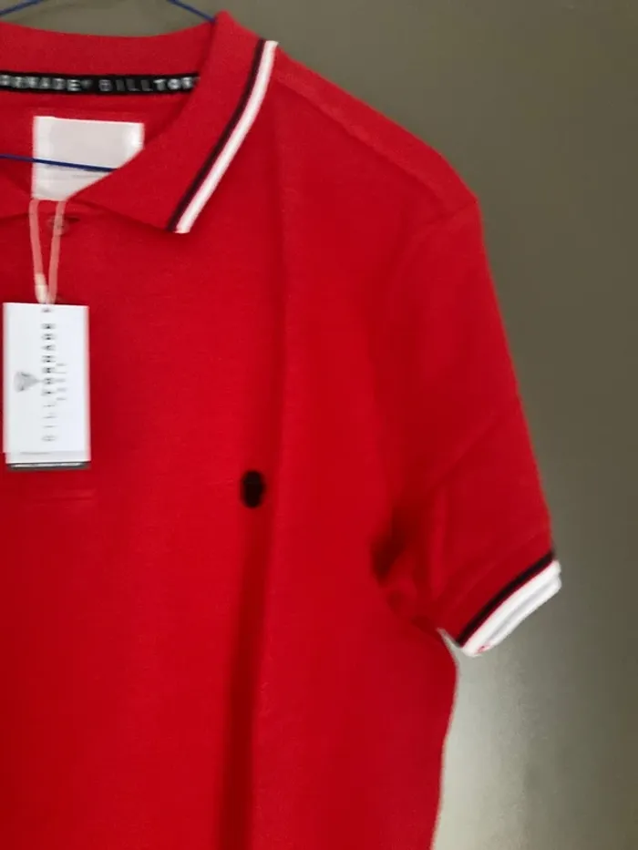 Polo homme manches courtes rouge XL Bill Tornade - photo numéro 3