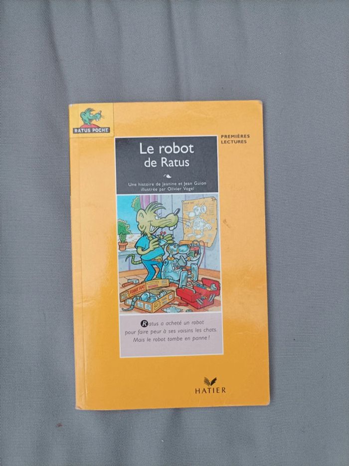 Livre pour jeunes lecteurs "le robot de Ratus"