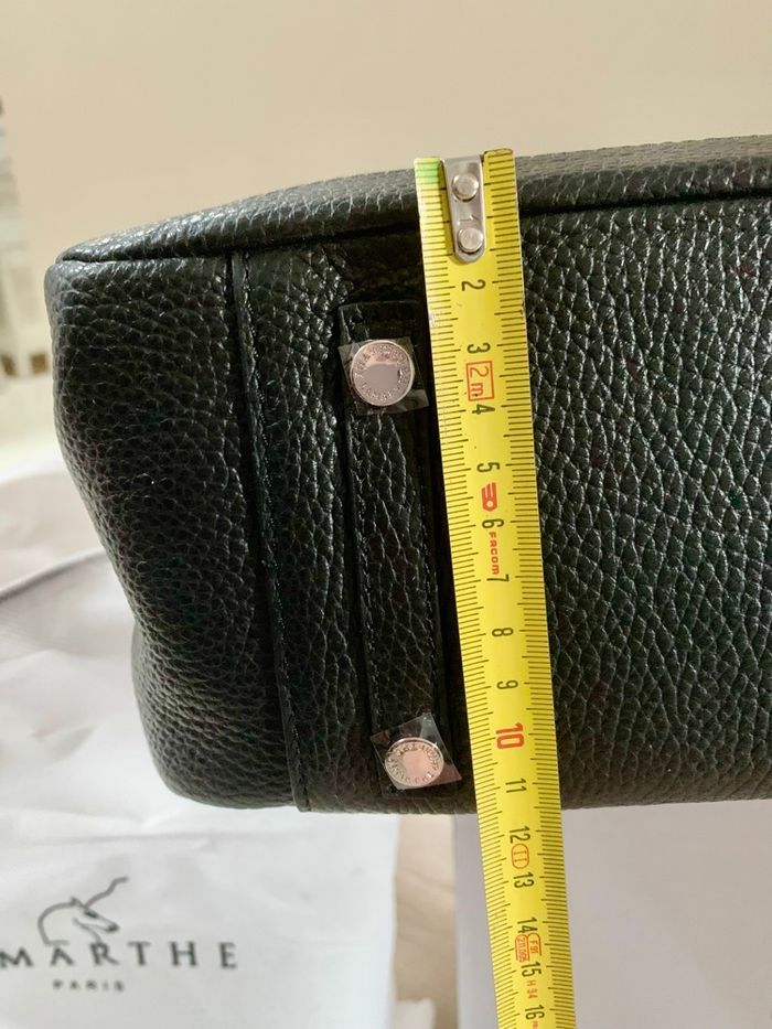 Sac à main noir en cuir neuf Lamarthe - photo numéro 6