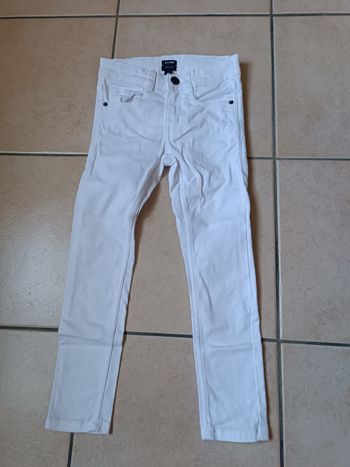 Pantalon skinny fit blanc Kiabi 4 ans