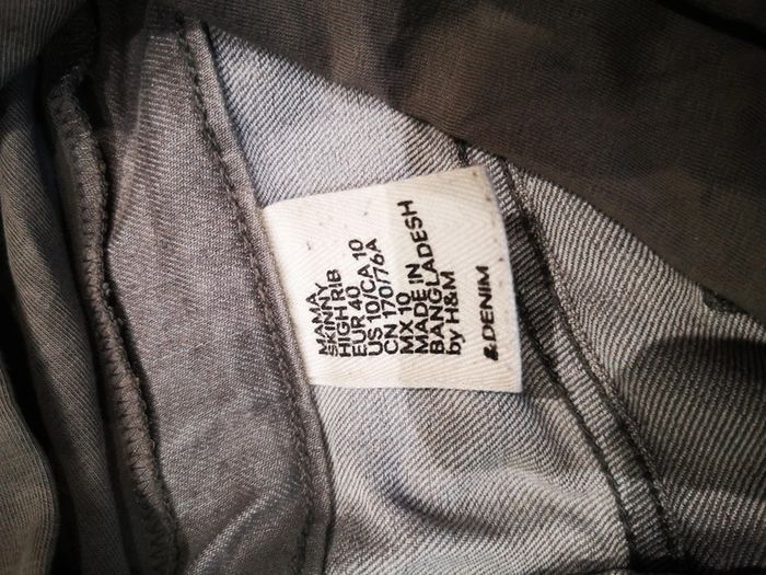 Jean de grossesse 7/8 H&M gris - photo numéro 5