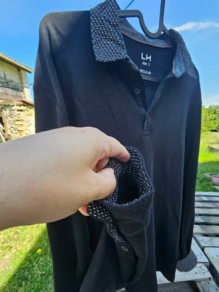 Polo col chemise manche longue homme adolescent - photo numéro 4