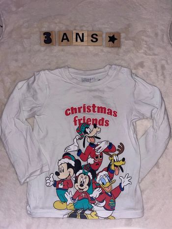 Tee shirt manche longue Disney 3 ans