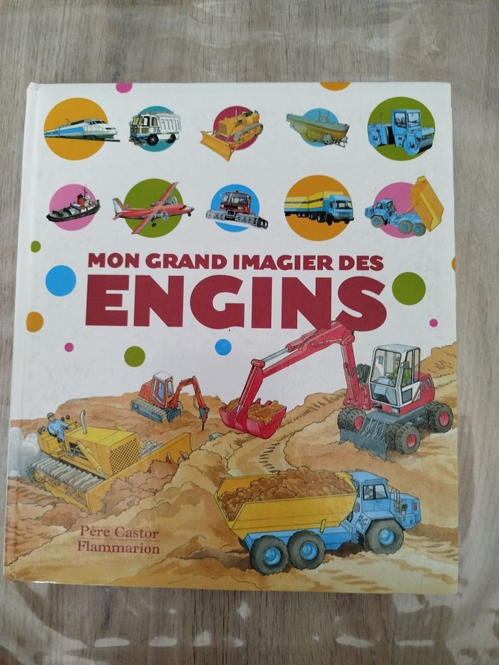 Livre mon grand imagier des engins