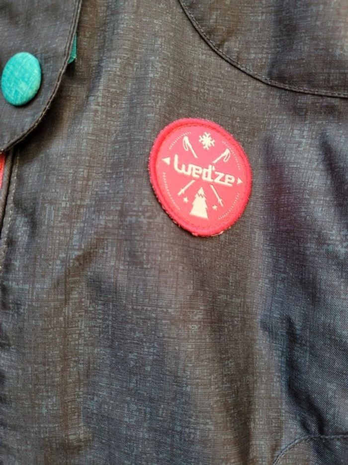 Anorak de ski chaud Lued'ze gris/bleu, à capuche, 8 ans,beau et fonctionnel - photo numéro 10