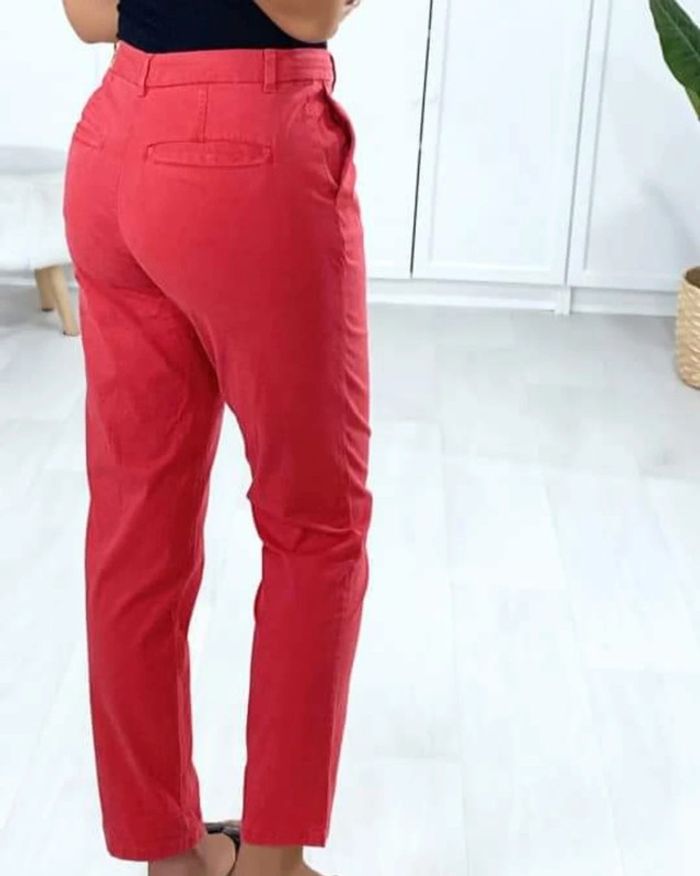 Pantalon Chino rouge