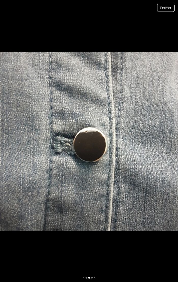 Chemise en jeans pour femme Taille 40 Armand Thiery - photo numéro 5