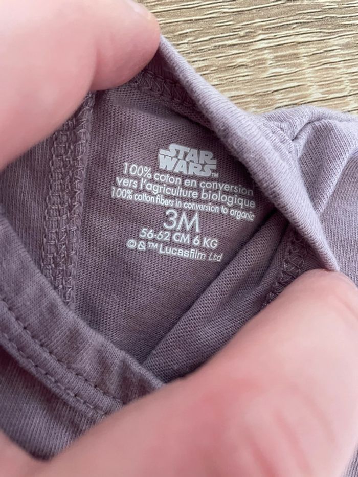 Pyjama coton Grogu 3 mois - photo numéro 2